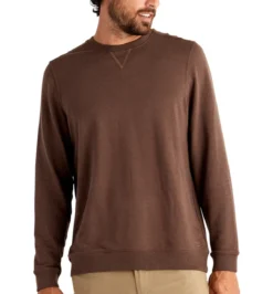 Free Fly Bamboo Heritage Fleece Crew: Mustang