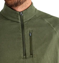 Free Fly Men's Bamboo Heritage Fleece Quarter Zip: Gallatin Green -Clothing Store heritage fleece quarter zip gallatin green men top 3 600x 76870.1662060017