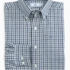Southern Tide Higgs Check Intercoastal Performance Sport Shirt: Blue Haze