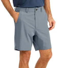 Free Fly Men's Hybrid Short II - 7": Heather Blue Dusk