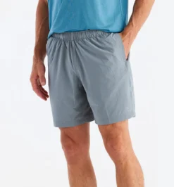 Free Fly Men's Lined Breeze Short – 7": Slate