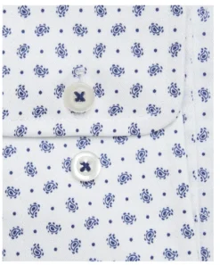 David Donahue Fine Paisley Print Dress Shirt - Navy 7 David Donahue Fine Paisley Print Dress Shirt - Navy -Clothing Store m4 14826.1582919732