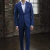 Privé By Maxman French Blue Sharkskin Suit