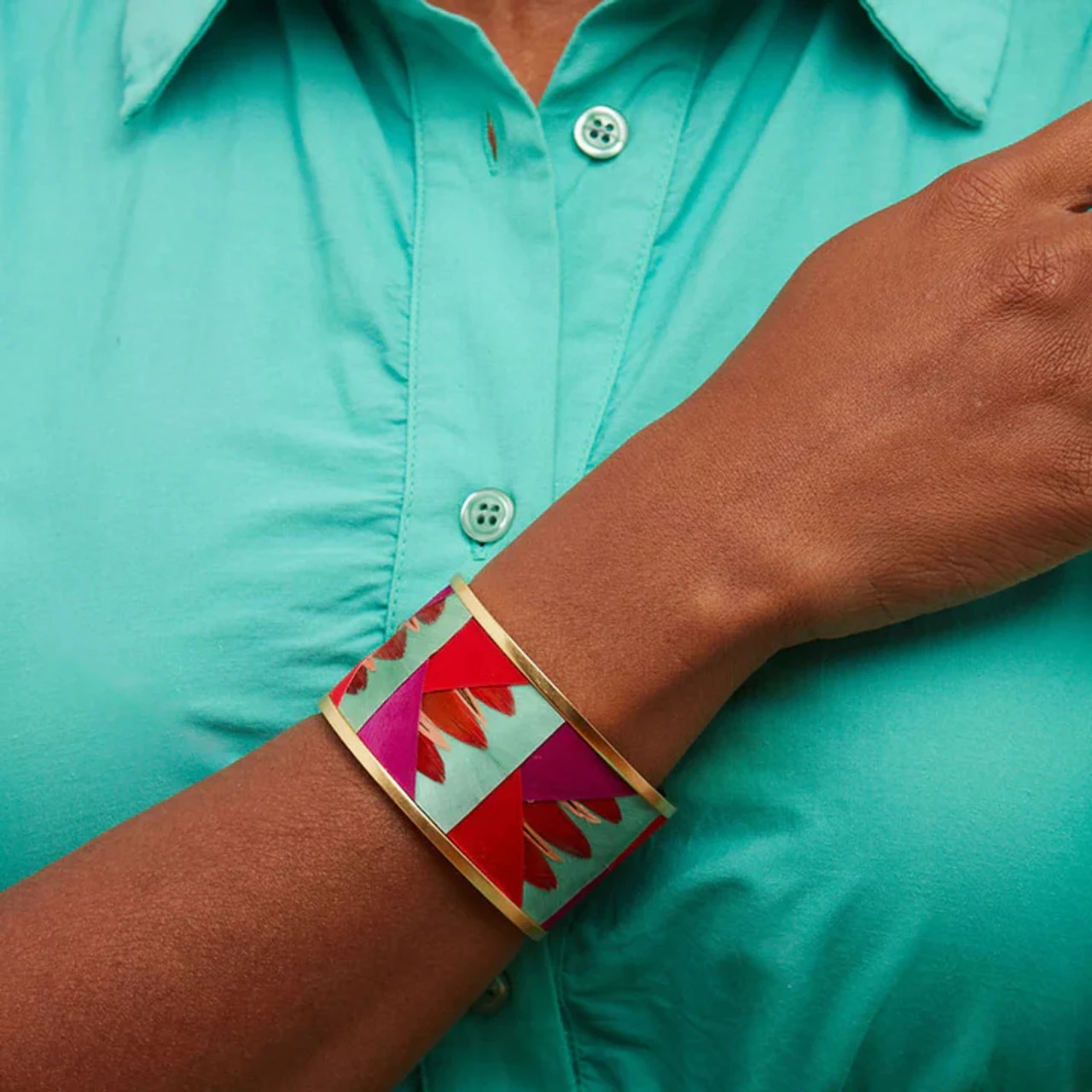 Brackish Wide Cuff: Mokara 2 Brackish Wide Cuff: Mokara - Image 2