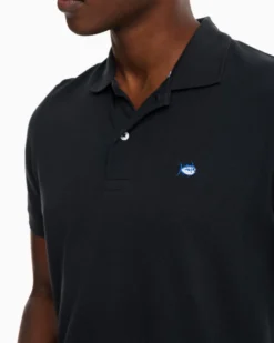Southern Tide Skipjack Polo Shirt: Black 5 Southern Tide Skipjack Polo Shirt: Black -Clothing Store new skipjack polo shirt midnight black model detail 8900 1024x1024 56872.1646077098