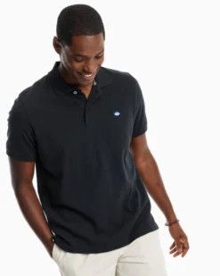 Southern Tide Skipjack Polo Shirt: Black