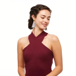 Brackish Statement Earring: Queen Mary -Clothing Store queen mary feather statement earring lifestyle 2 720x 39874.1666891483