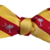 Palmetto Striped Bowtie - Yellow/Red