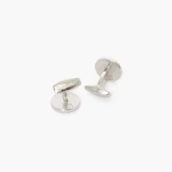 Brackish Cufflinks: Sapelo -Clothing Store sapelo feather cufflinks back silver 720x 50142.1677351098