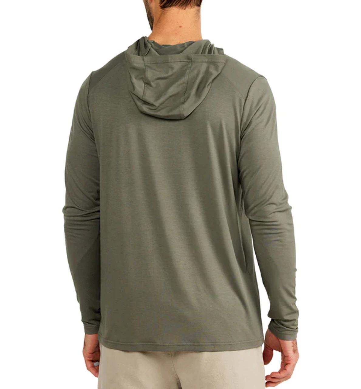 Free Fly Men's Bamboo Men's Bamboo Shade Hoody: Fatigue 2 Free Fly Men's Bamboo Men's Bamboo Shade Hoody: Fatigue - Image 2