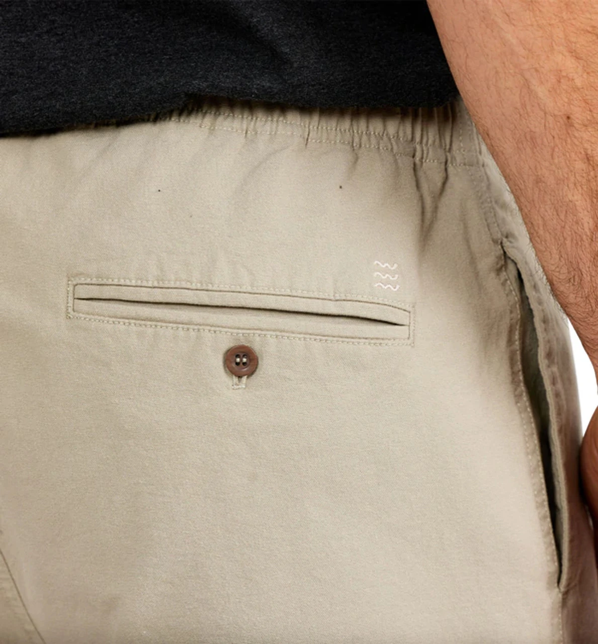 Free Fly Men's Stretch Canvas Short - 7": Stone Khaki 3 Free Fly Men's Stretch Canvas Short - 7": Stone Khaki - Image 3