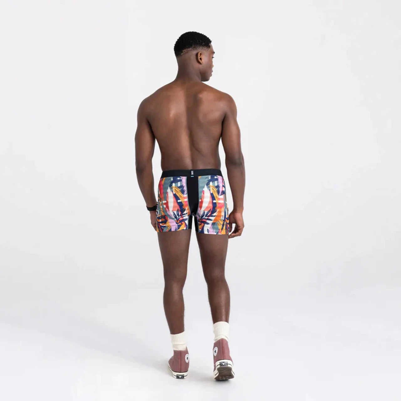 Saxx DropTemp™ Cooling Mesh Boxer Brief / Surf Safari - Multi 4 Saxx DropTemp™ Cooling Mesh Boxer Brief / Surf Safari - Multi - Image 4