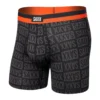 Saxx Sport Mesh Boxer Brief: Checkerboard Black