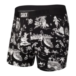 Saxx Ultra Boxer Brief - Black Astro Surf And Turf