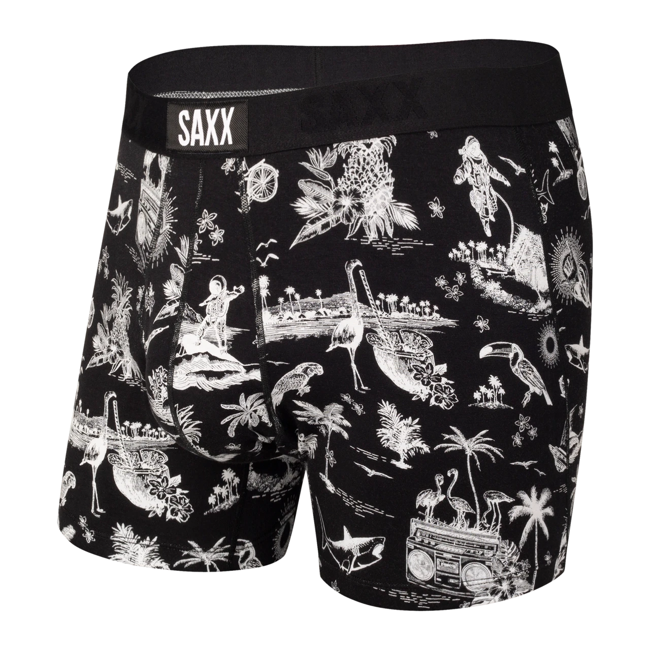 Saxx Ultra Boxer Brief - Black Astro Surf And Turf 1 Saxx Ultra Boxer Brief - Black Astro Surf And Turf