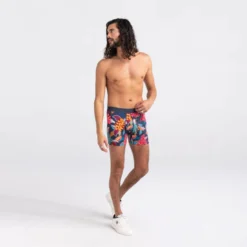 Saxx DropTemp Cooling Cotton Boxer Brief: Cool Muu Muu - Multi -Clothing Store sxbb44 cmm 2body f fa22 43522.1660936538