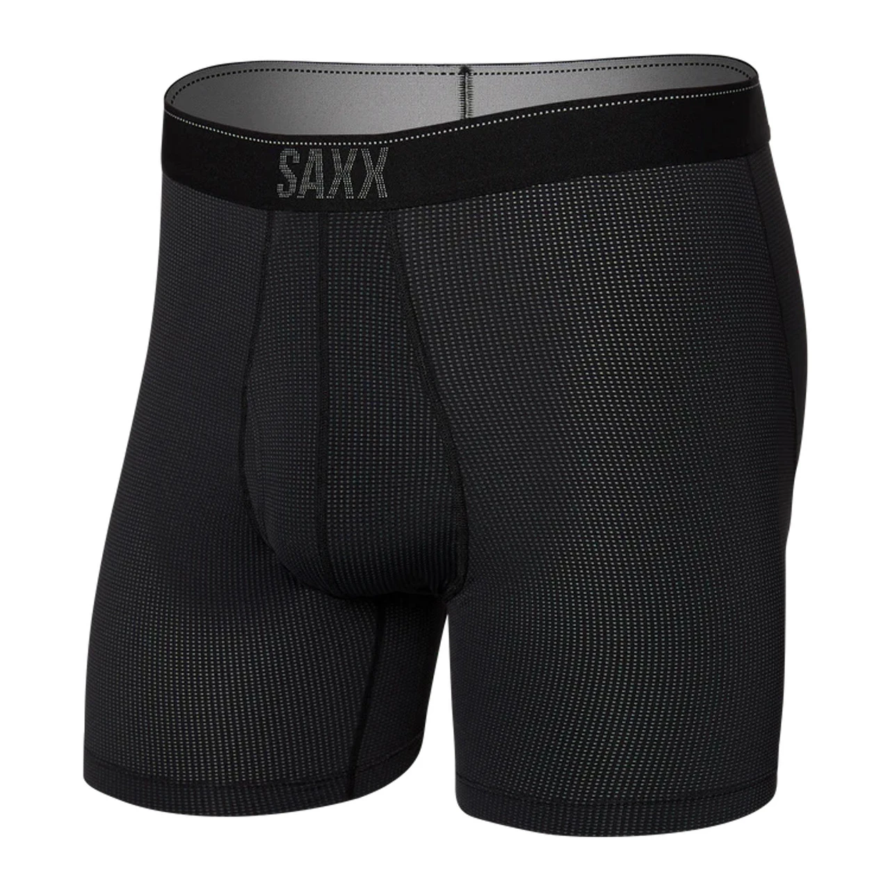Saxx Quest Quick Dry Mesh Boxer Brief / Black II 1 Saxx Quest Quick Dry Mesh Boxer Brief / Black II