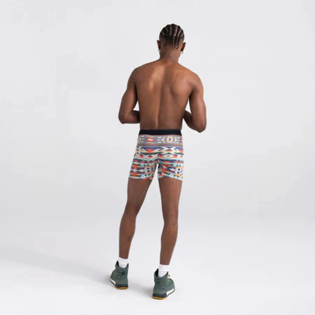 Saxx Quest Quick Dry Mesh Boxer Brief: Park Lodge Geo - Multi 4 Saxx Quest Quick Dry Mesh Boxer Brief: Park Lodge Geo - Multi - Image 4