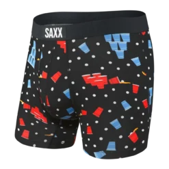 Saxx Vibe Boxer Brief - Black Beer Champs