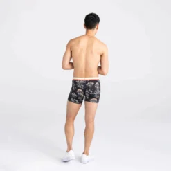 Saxx Vibe Boxer Brief: Park Wanderlust/Multi Waistband -Clothing Store sxbm35 pwm 2body b sp23 53366.1677945275