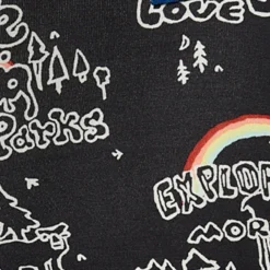 Saxx Vibe Boxer Brief: Park Wanderlust/Multi Waistband -Clothing Store sxbm35 pwm sw sp23 fabric macro 82246.1677945276