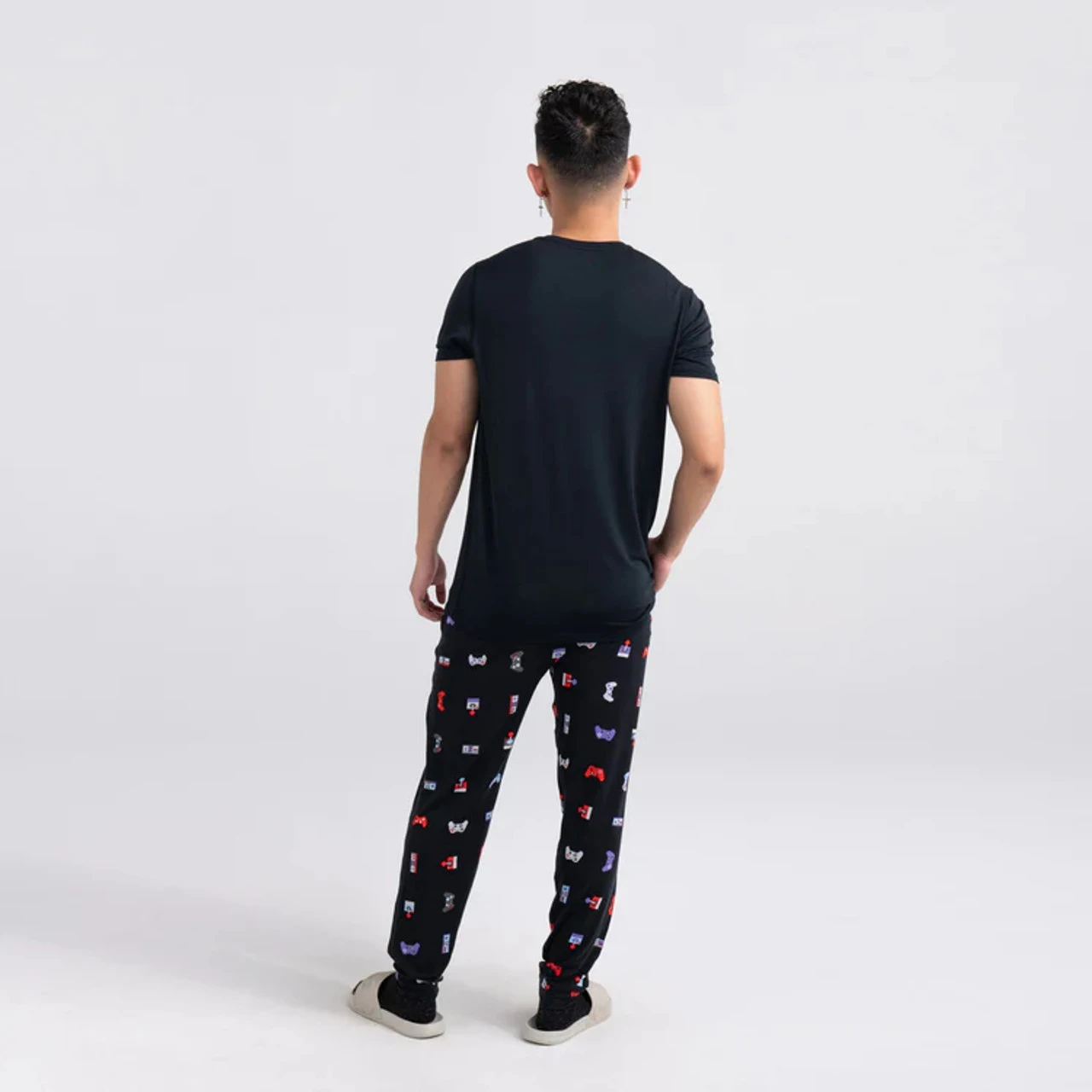 Saxx 3 Snooze Pant: Gamer - Black 4 Saxx 3 Snooze Pant: Gamer - Black - Image 4