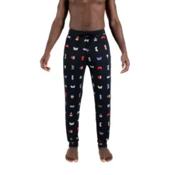 Saxx 3 Snooze Pant: Gamer - Black