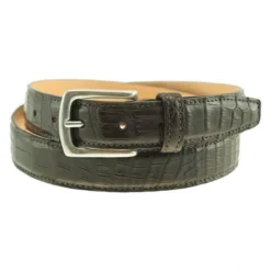T.B. Phelps Torrence Alligator Dress Belt - Mahogany