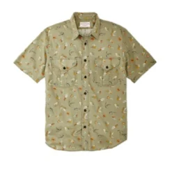 Filson Short Sleeve Alaskan Guide Shirt: Olive Lures