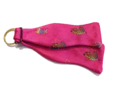 Craig Reagin Bowtie Key Fob - Fly Fishing Pink