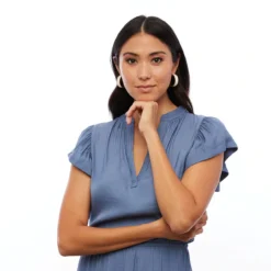 Brackish Feather Hoop Earring: Wit -Clothing Store wit feather hoop earring lifestyle 2 720x 80901.1651865229