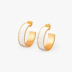 Brackish Feather Hoop Earring: Wit