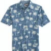Johnnie-O Palmy Printed Polo: Indigo
