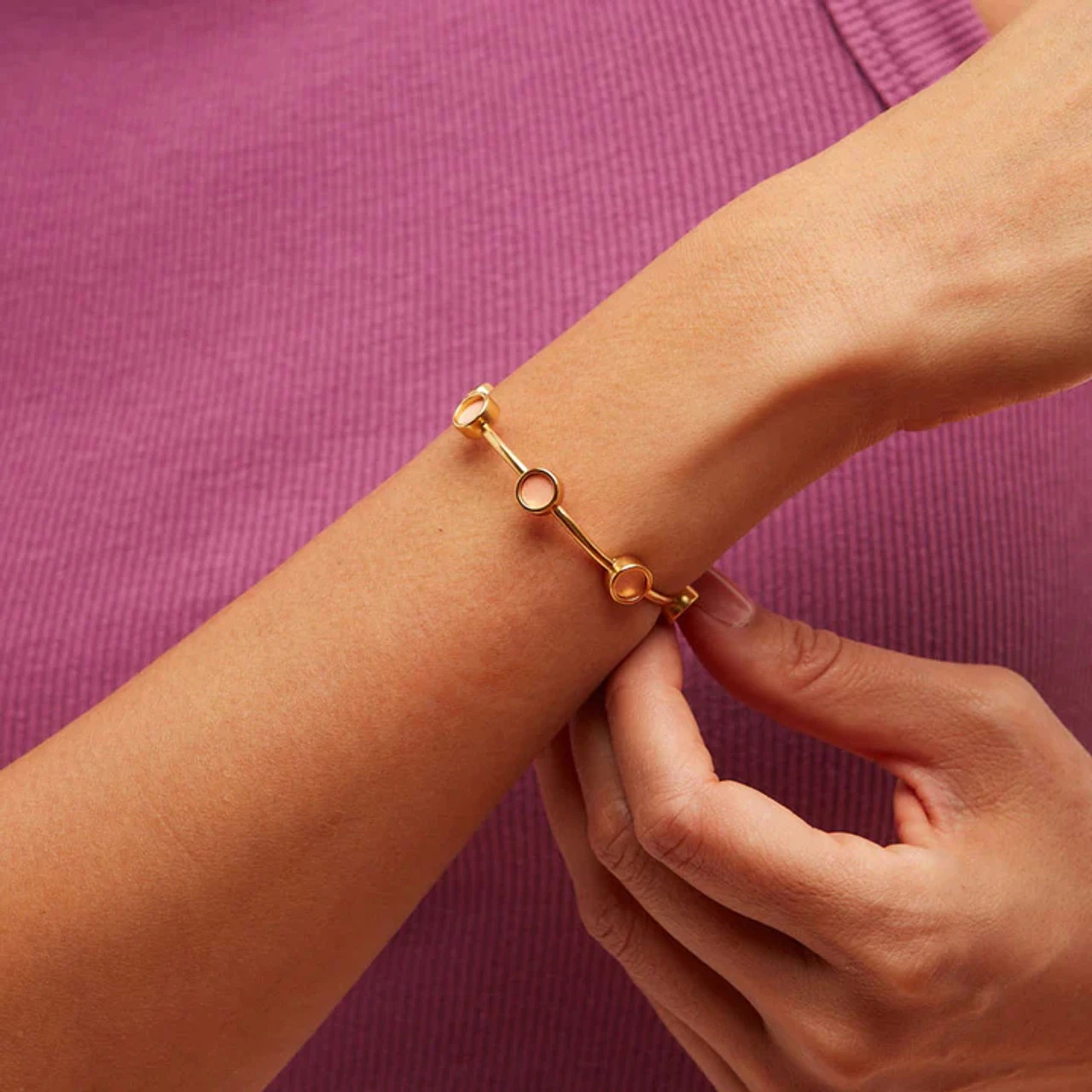 Brackish Multi Bezel Cuff: Zygo 2 Brackish Multi Bezel Cuff: Zygo - Image 2