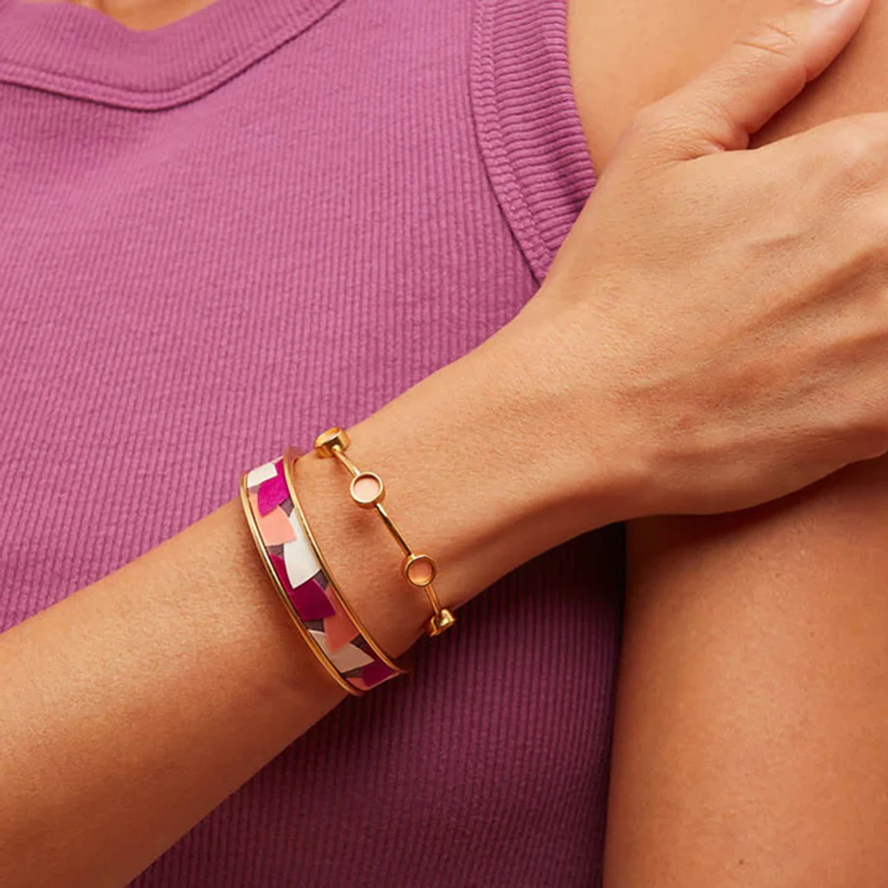 Brackish Multi Bezel Cuff: Zygo 6 Brackish Multi Bezel Cuff: Zygo - Image 6